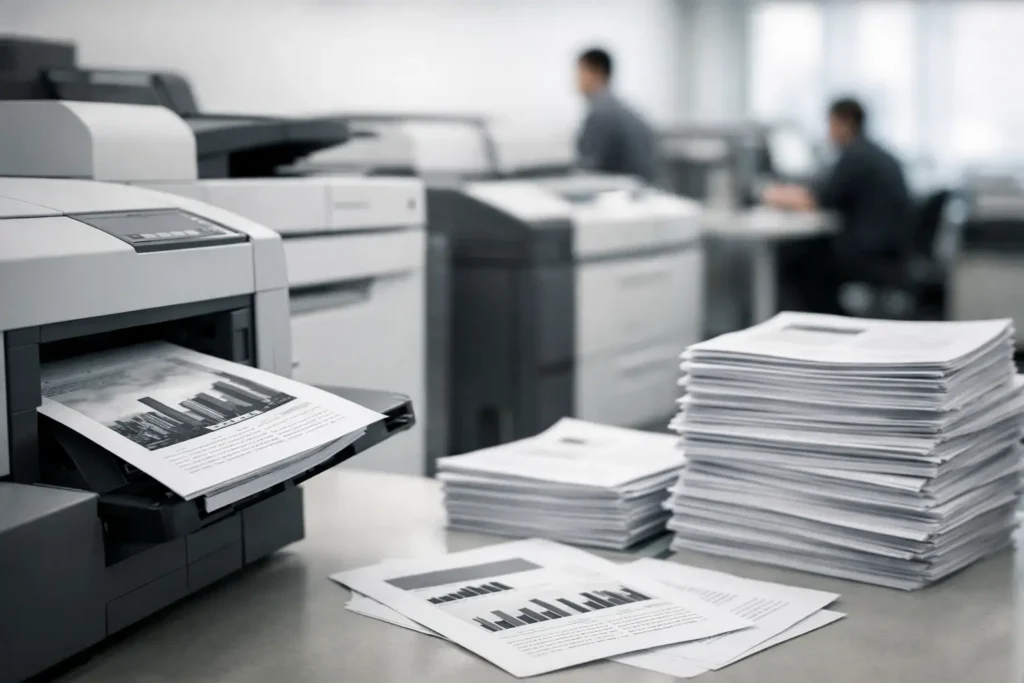 Black and white printing for high-volume work