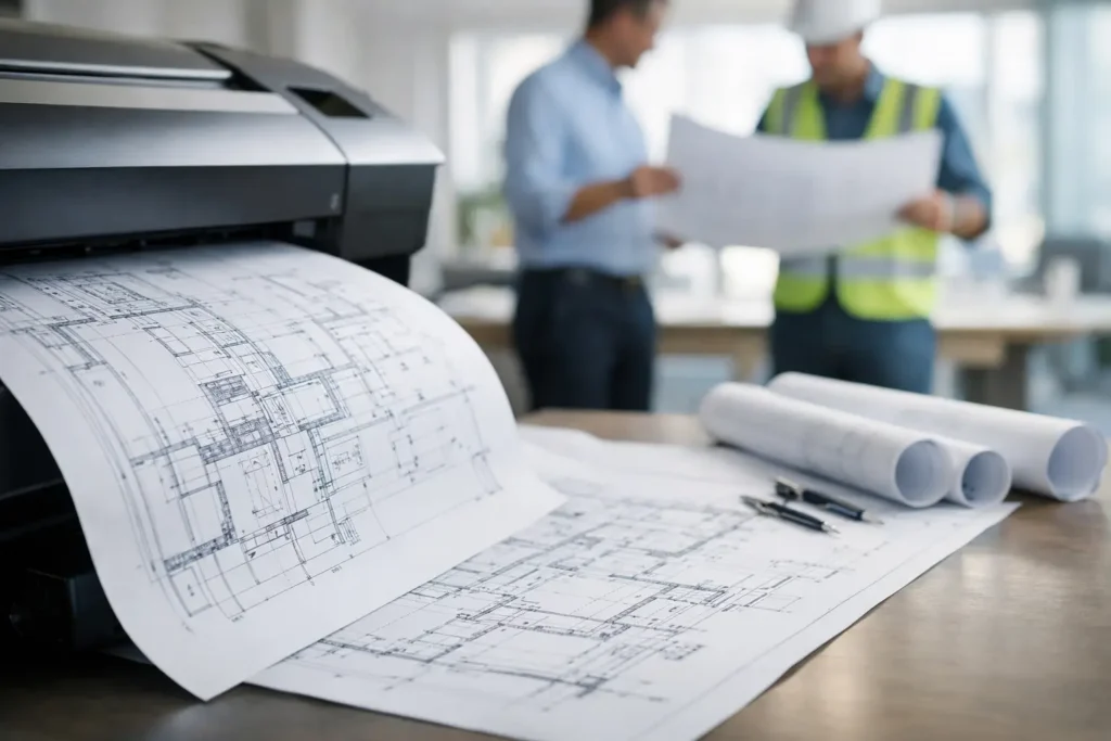 Oversize engineering plan printing that stays true